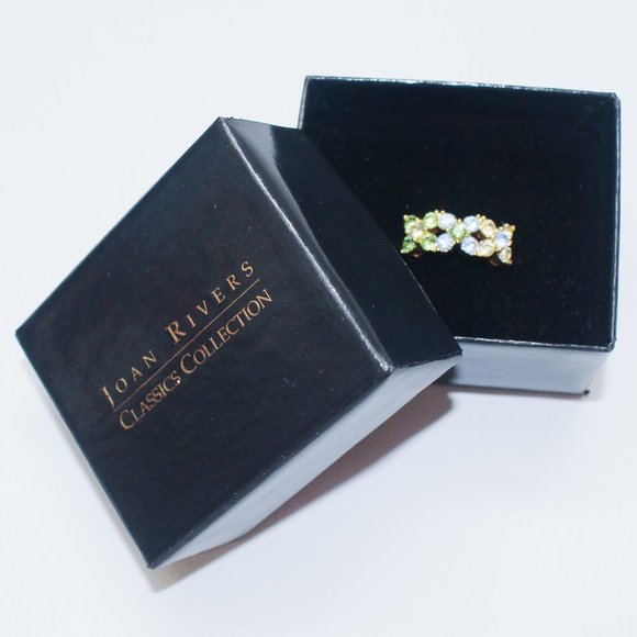 Joan Rivers Pastel Flower Crystal Band Ring - Picture 3 of 3